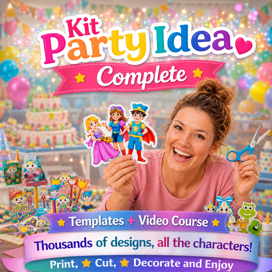 Complete  Party Kit +10,000 Templates| Candy Party + FREE Gifts |Complete Kit