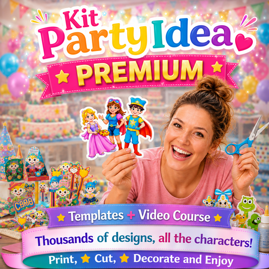 Premium Party Kit +10,000 Templates| Candy Party + FREE Gifts |Premium Kit